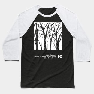 Haruki Murakami / Minimalist Style Graphic Artwork Baseball T-Shirt